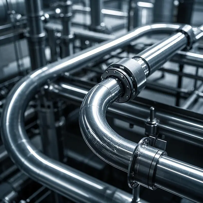 Pipa stainless steel kanggo industri kimia