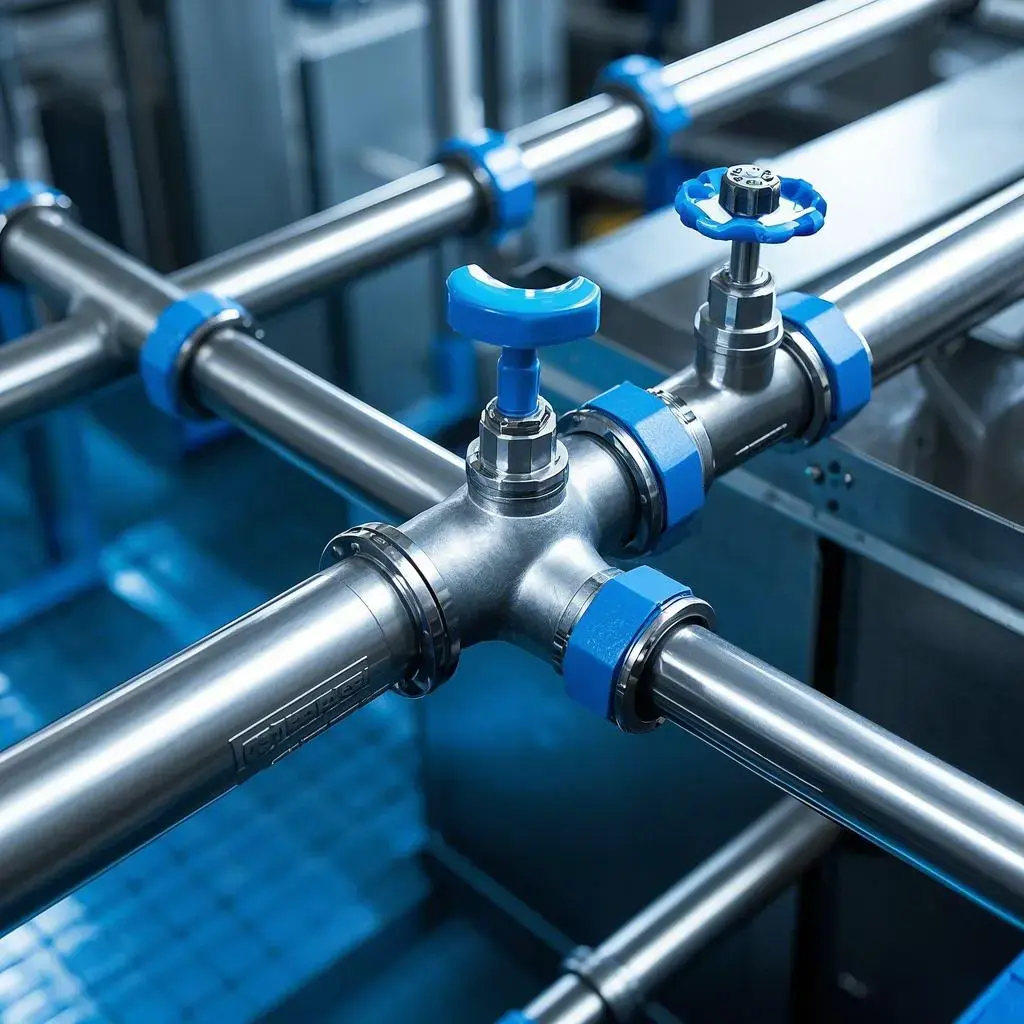 Pipa Stainless Steel Sanitary Kanggo Peralatan Produksi Minuman